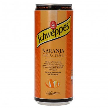Refresc de taronja amb gas, 33 cl. Schweppes