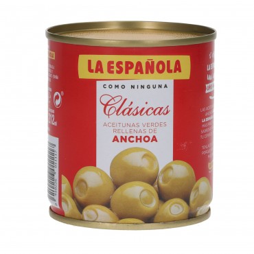 Olives farcies aux anchois duo, 85 g. La Española