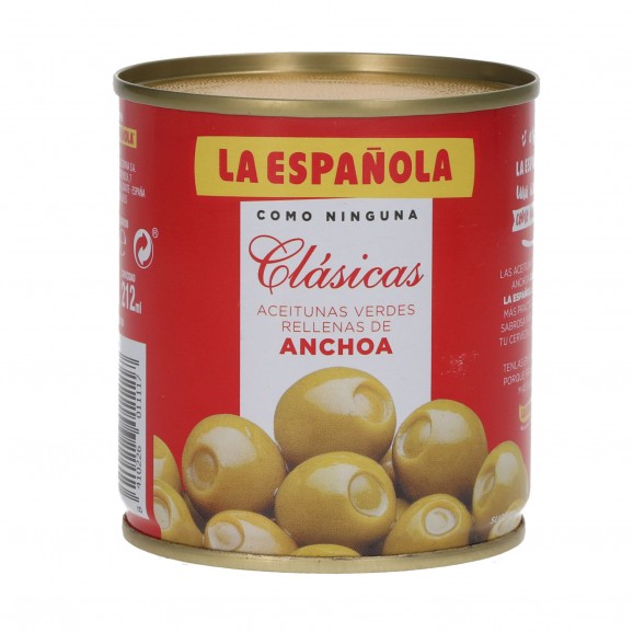 Olives farcides d'anxova duo, 85 g. La Española
