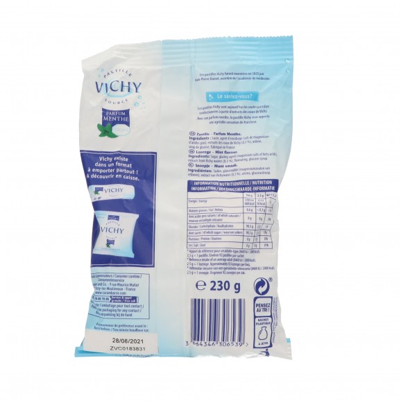 Caramels de menta, 230 g. Vichy