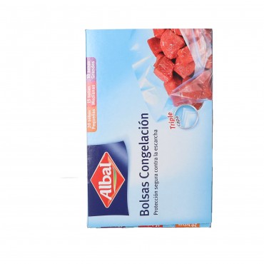 Bosses per congelar de tres mides, 45 unitats. Albal