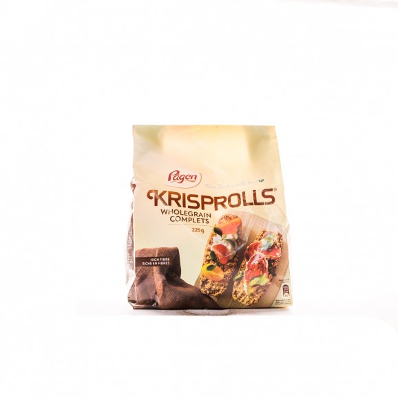 Torrades de cereals amb fibra, 225 g. Krisprolls