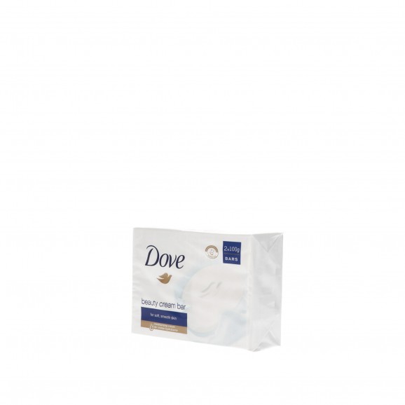 Pastilla de jabón de manos, 2 unidades de 100 g. Dove