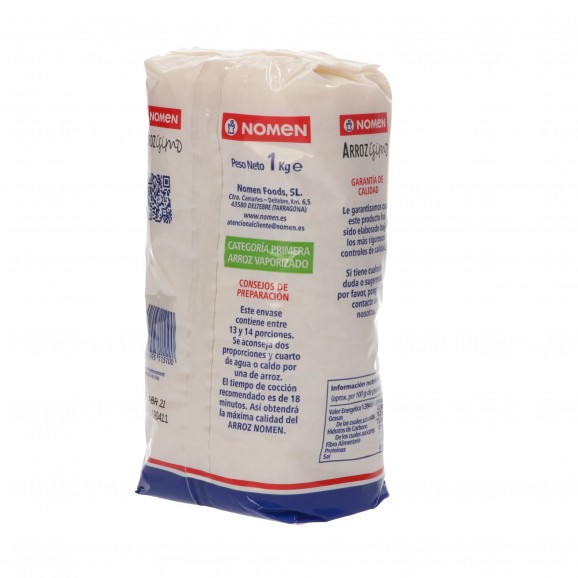 Arròs vaporitzat, 1 kg. Nomen