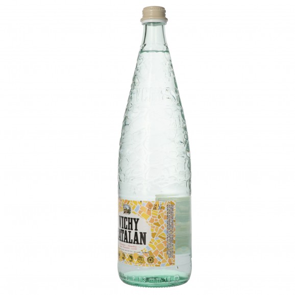 Aigua amb gas en ampolla de vidre, 1 l. Vichy Catalan