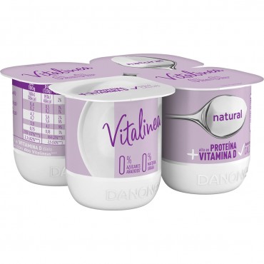 DANONE VITALINEA NATURAL 125G X 4U.