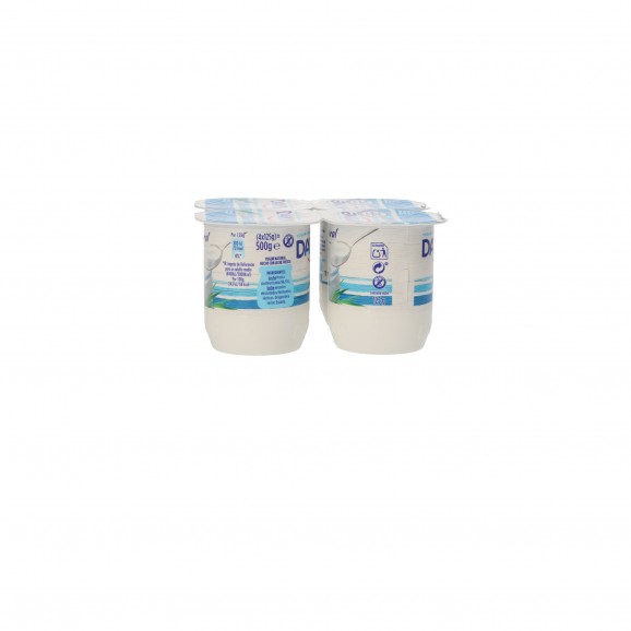 Iogurt natural, 4 unitats de 125 g. Danone