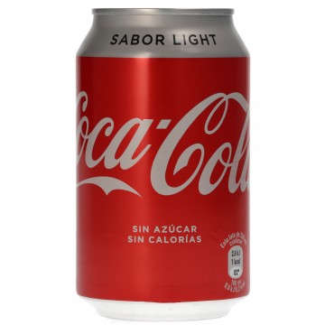 Refresc de cola light en llauna, 33 cl. Coca Cola