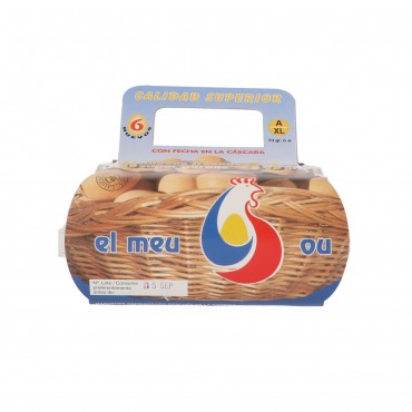 Huevos XL, 6 unidades. El Meu Ou