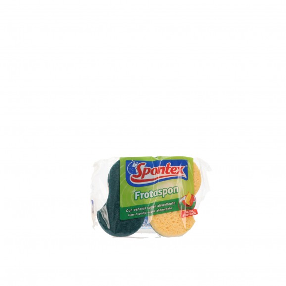 Estropajo con esponja Frotaspon, 3 unidades. Spontex