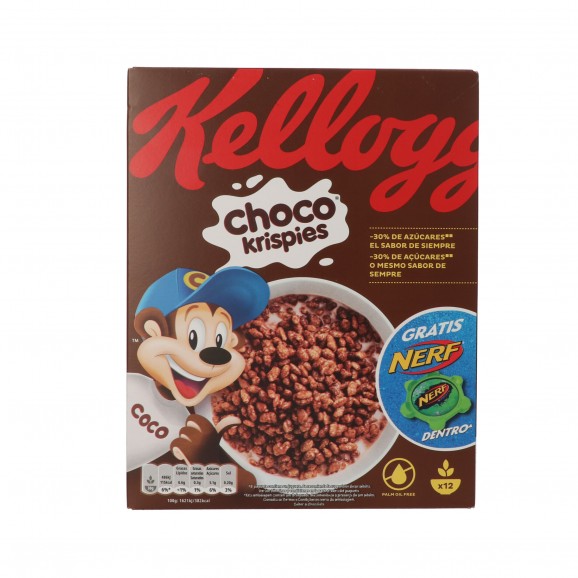 Cereals d'arròs i xocolata Krispies, 375 g. Kellogg´s