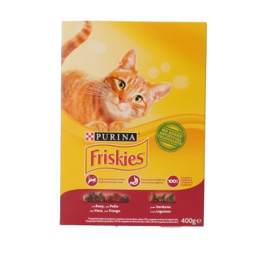 Menjar per a gat de bou i pollastre, 400 g. Friskies