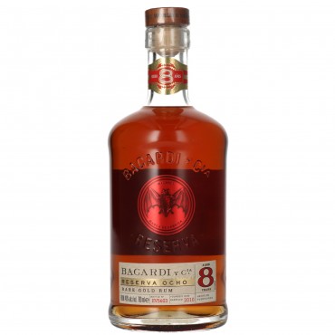 Rom de 8 anys, 70 cl. Bacardi