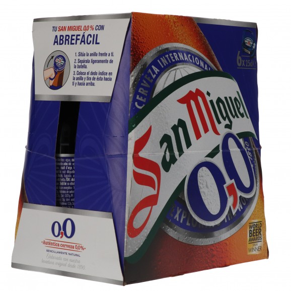 SAN MIGUEL S/ALCOHOL PACK-6 25CL
