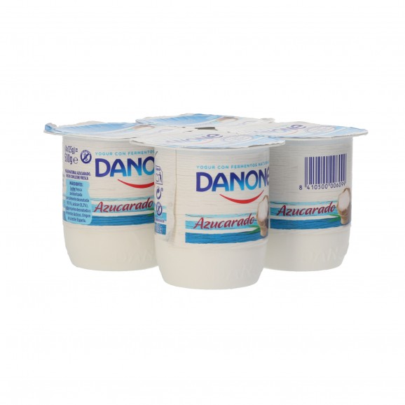 Iogurt natural ensucrat, 4 unitats de 125 g. Danone