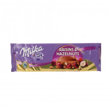 Xocolata amb panses i avellanes, 270 g. Milka