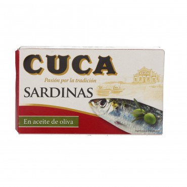 Sardines à l'huile d'olive, 85 g. Cuca