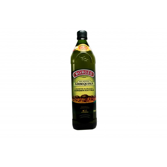 Oli d'oliva verge arbequina, 750 ml. Borges
