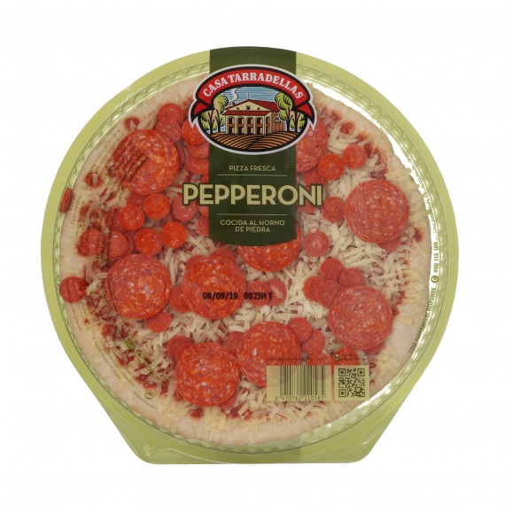 Pizza de peperoni, 400 g. Casa Tarradellas
