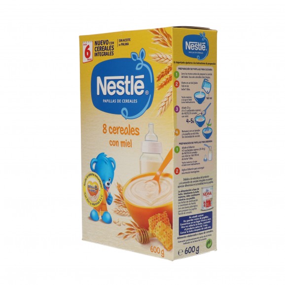 Farinetes de 8 cereals amb mel, 600 g. Nestlé