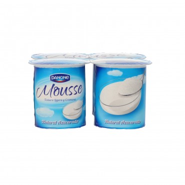 DANONE MOUSSE NATURE SUCRAT X 4