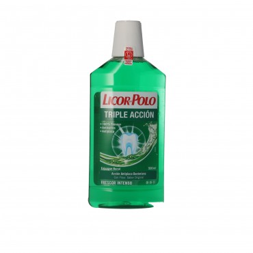 Bain de bouche dentaire triple action, 500 ml. Licor del Polo
