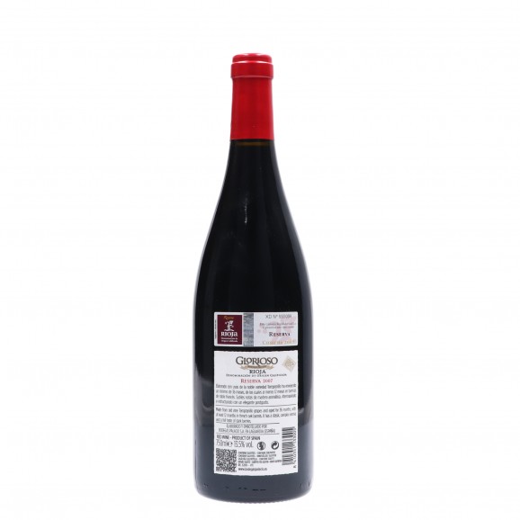 Vi negre reserva Rioja, 75 cl. Glorioso