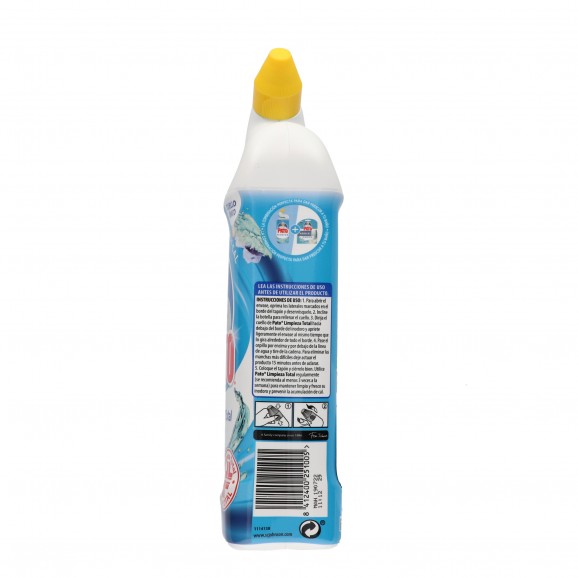 Gel netejador WC acció total aroma oceà, 750 ml. Pato