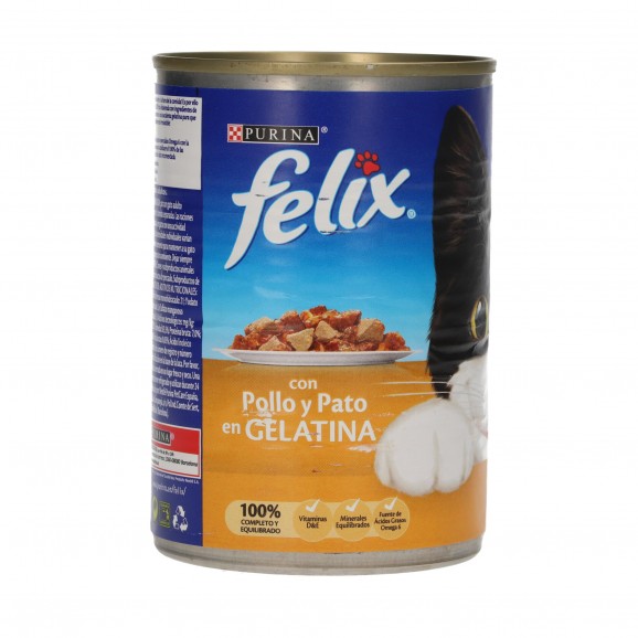 Aliment pour chat en gelée au poulet et à la dinde, 400 g. Felix