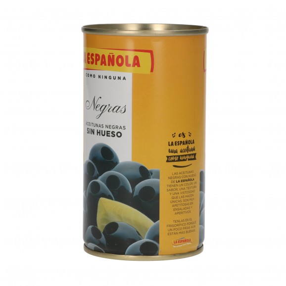 Aceitunas negras sin hueso, 300 g. La Española