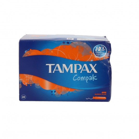 Tampons Compak Super Plus, 22 unitats. Tampax