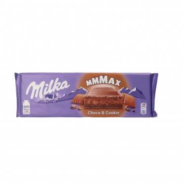 Xocolata amb trossos de galeta Cookie, 300 g. Milka