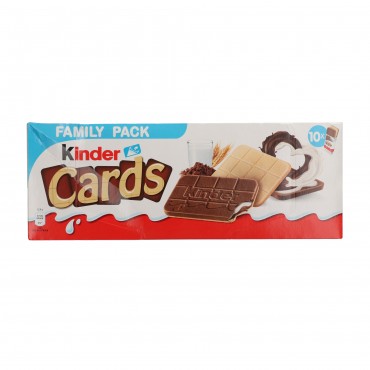 Snack de xocolata Cards, 10 unitats 256 g. Kinder