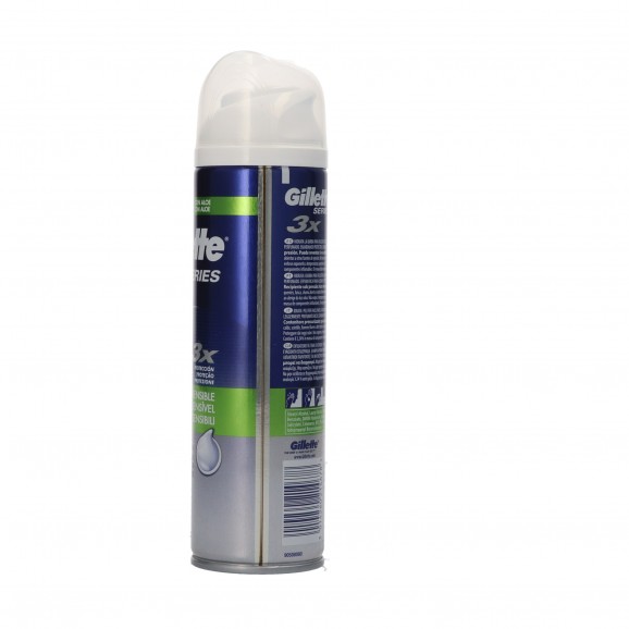 Espuma de afeitar para piel sensible, 250 ml. Gillette