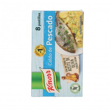Brou de peix en pastilles, 8 unitats. Knorr