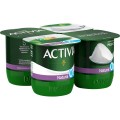 Iogurt Activia 0 % natural, 4 unitats. Danone