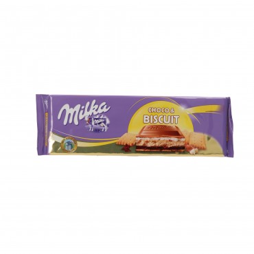 Chocolat au lait et biscuit Choco & Biscuit, 300 g. Milka