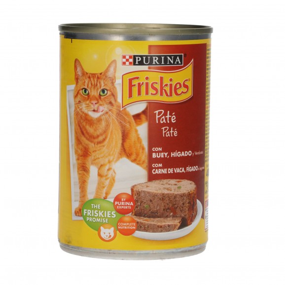 Aliment pour chat au b?uf et au foie, 400 g. Friskies