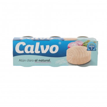 Thon au naturel, 3 unités de 54 g. Calvo