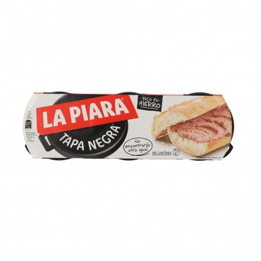 Pâté de porc Tapa Negra, 3 unités de 75 g. La Piara