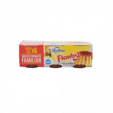Flan Flanby, 6 unités. La Lechera