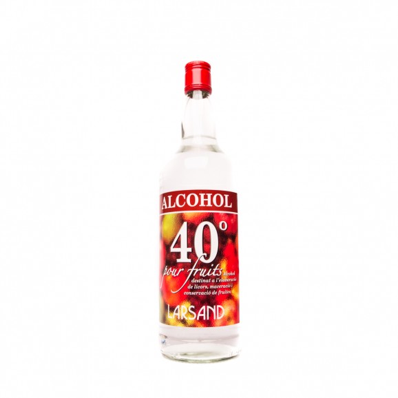 Alcohol de fruta 40 %, 1 l. Larsand