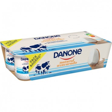 Iogurt natural ensucrat, 8 unitats. Danone
