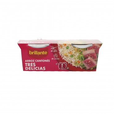 BRILLANTE ARROZ CANTONES 3 D. 125 GR X 2