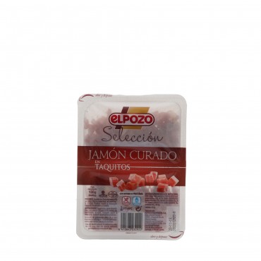 Tacos de jamón, 2 unidades de 60 g. El Pozo