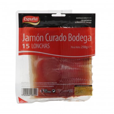 Jamón curado, 250 g. Espuña