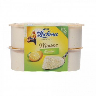Mousse de llimona, 4 unitats de 59 g. La Lechera