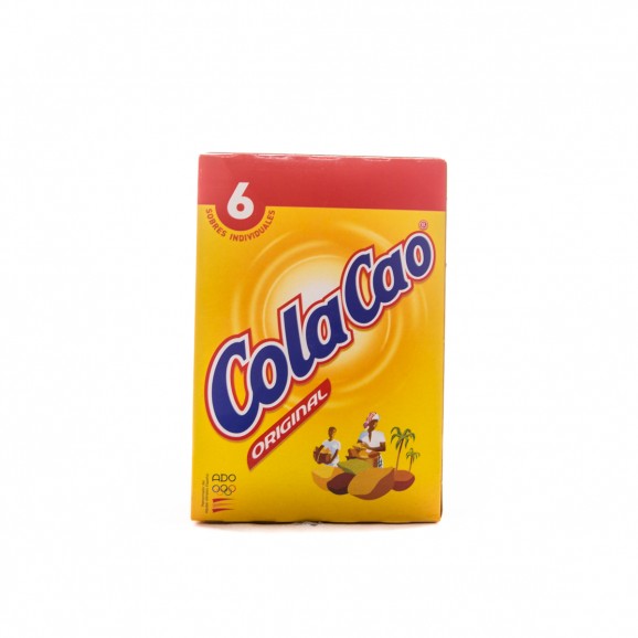 Chocolat en poudre soluble en sachets, 6 unités. Cola Cao