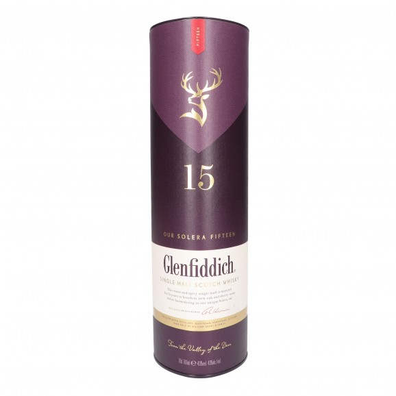 Whisky de malt 15 ans d'âge, 70 cl. Glenfiddich