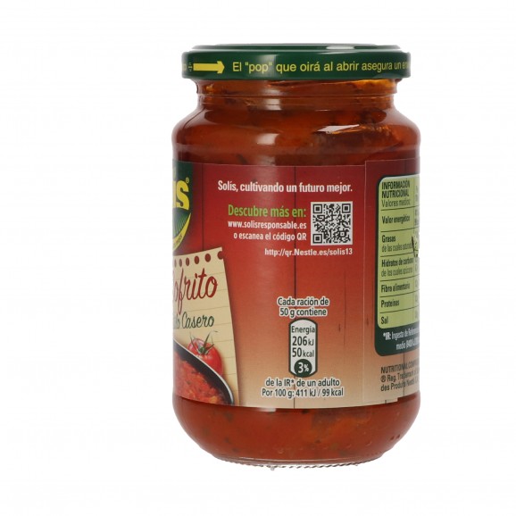 Salsa sofregida casolana, 340 g. Solis
